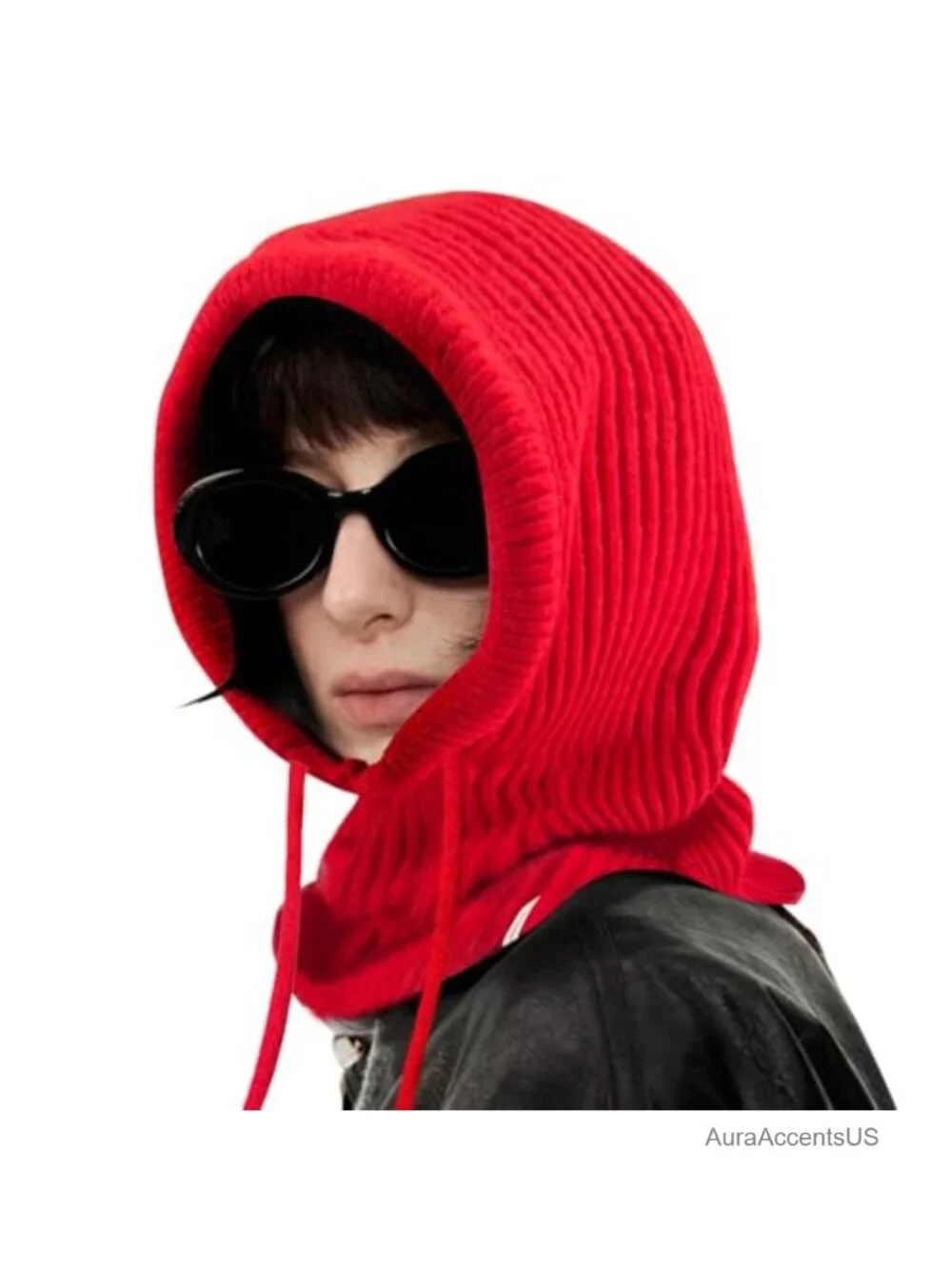 5-in-1 Hooded Scarf Balaclava Winter Hat Neck Gaiter Beanie